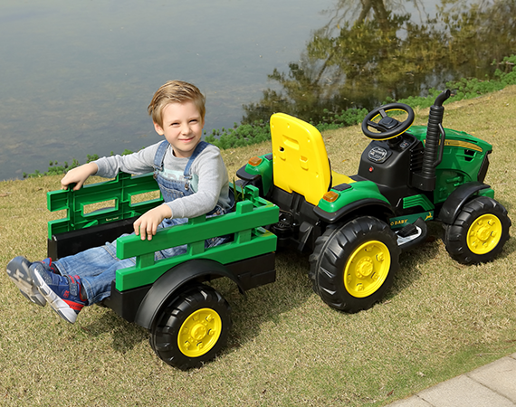 tracteur 008 vert garçon